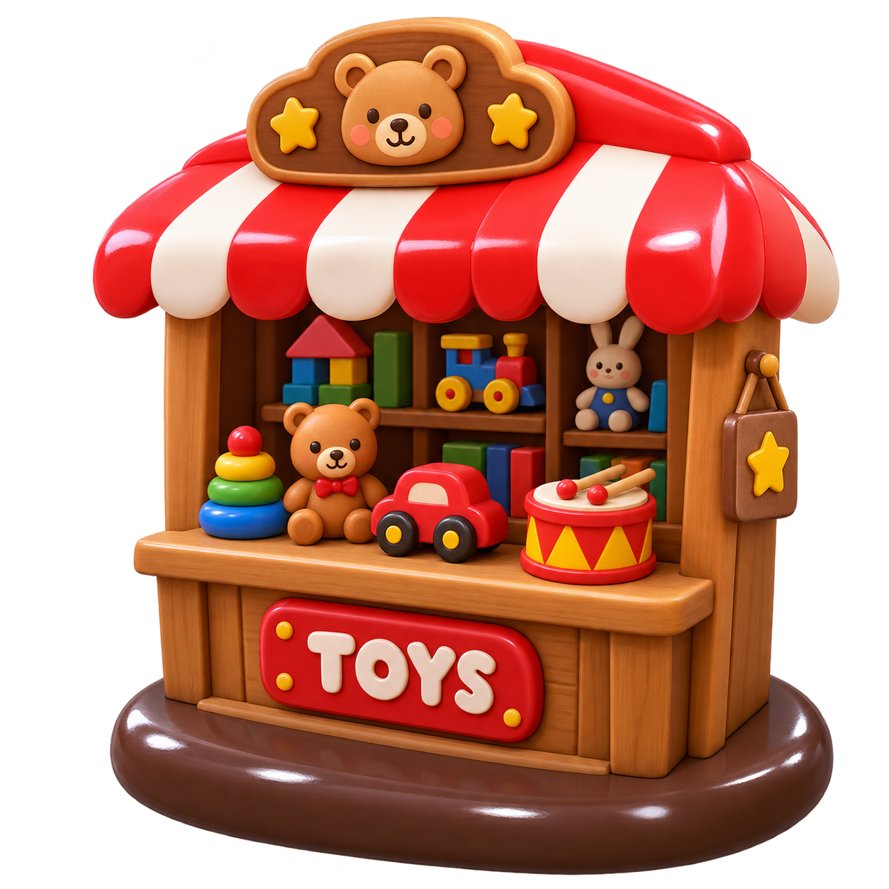 BlockFit 3D Toy Workshop Diorama